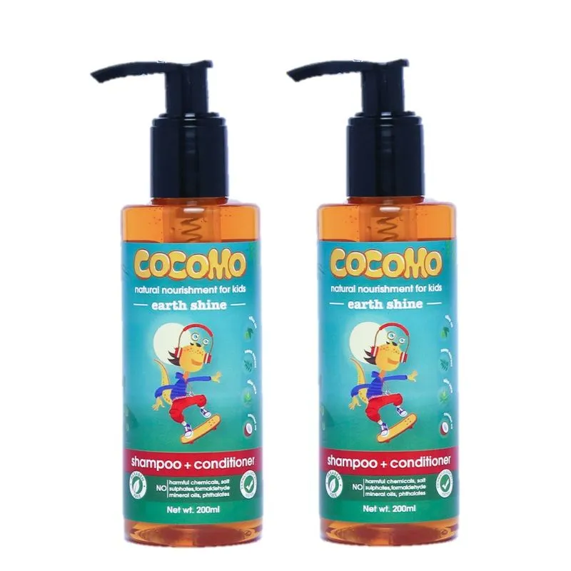 Cocomo Natural Earth Shine Shampoo With Coconut & Tea Tree Oil - Pack Of 2