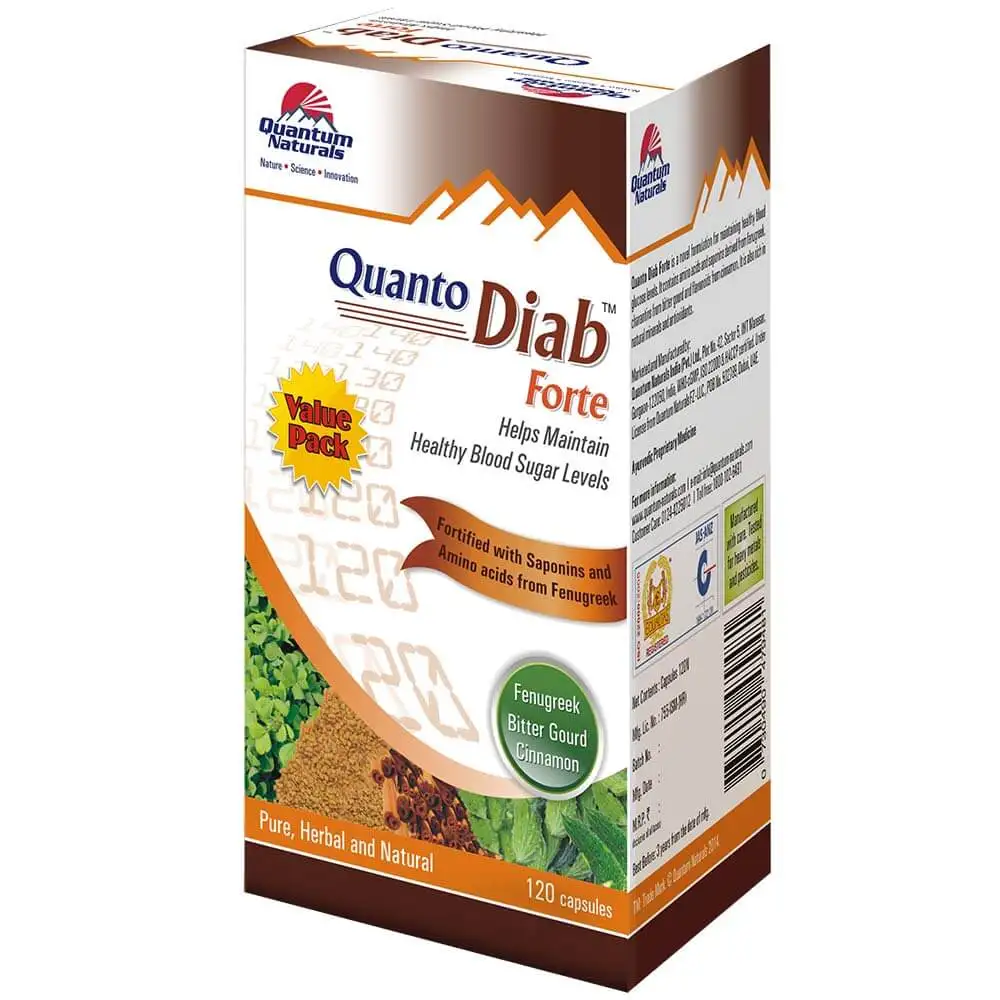 Quantum Naturals Quanto Diab Forte,  120 capsules