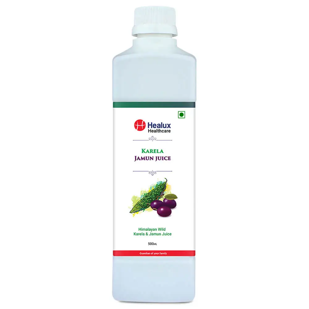 Healux Karela Jamun Juice,  Unflavoured  0.5 L