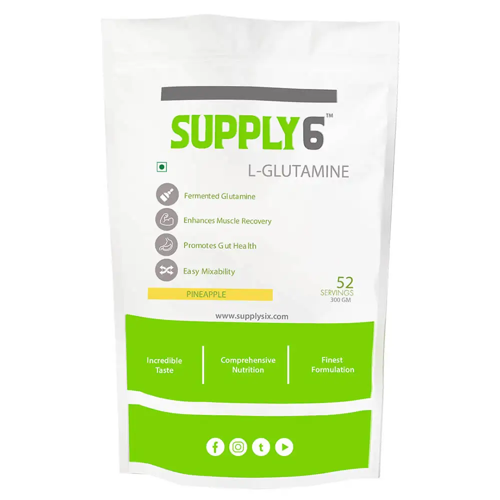 Supply6 L Glutamine,  0.66 lb  Pineapple