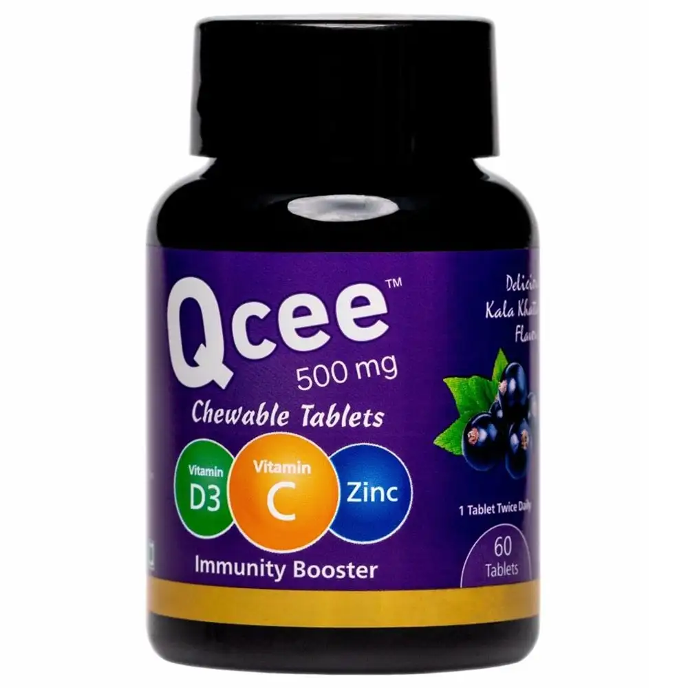 Qcee Immunity Booster,  60 chewable tablet(s)  Delicious Kala Khatta