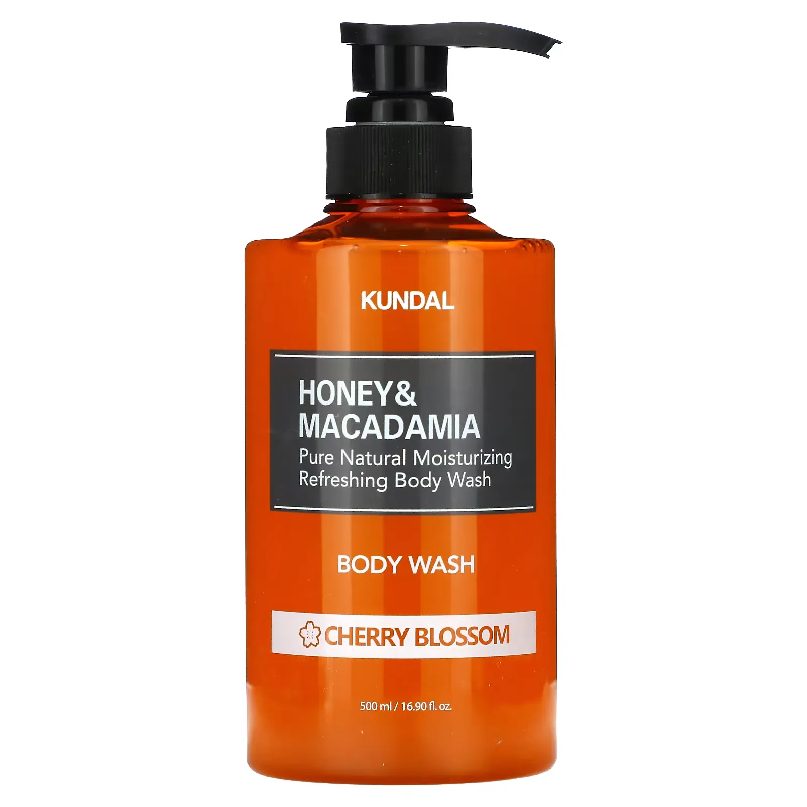 Honey & Macadamia, Body Wash, Cherry Blossom, 16.9 fl oz (500 ml)