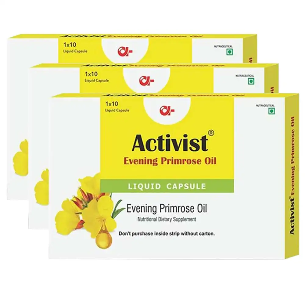 Activist Evening Primrose Oil (Pack of 3),  10 capsules