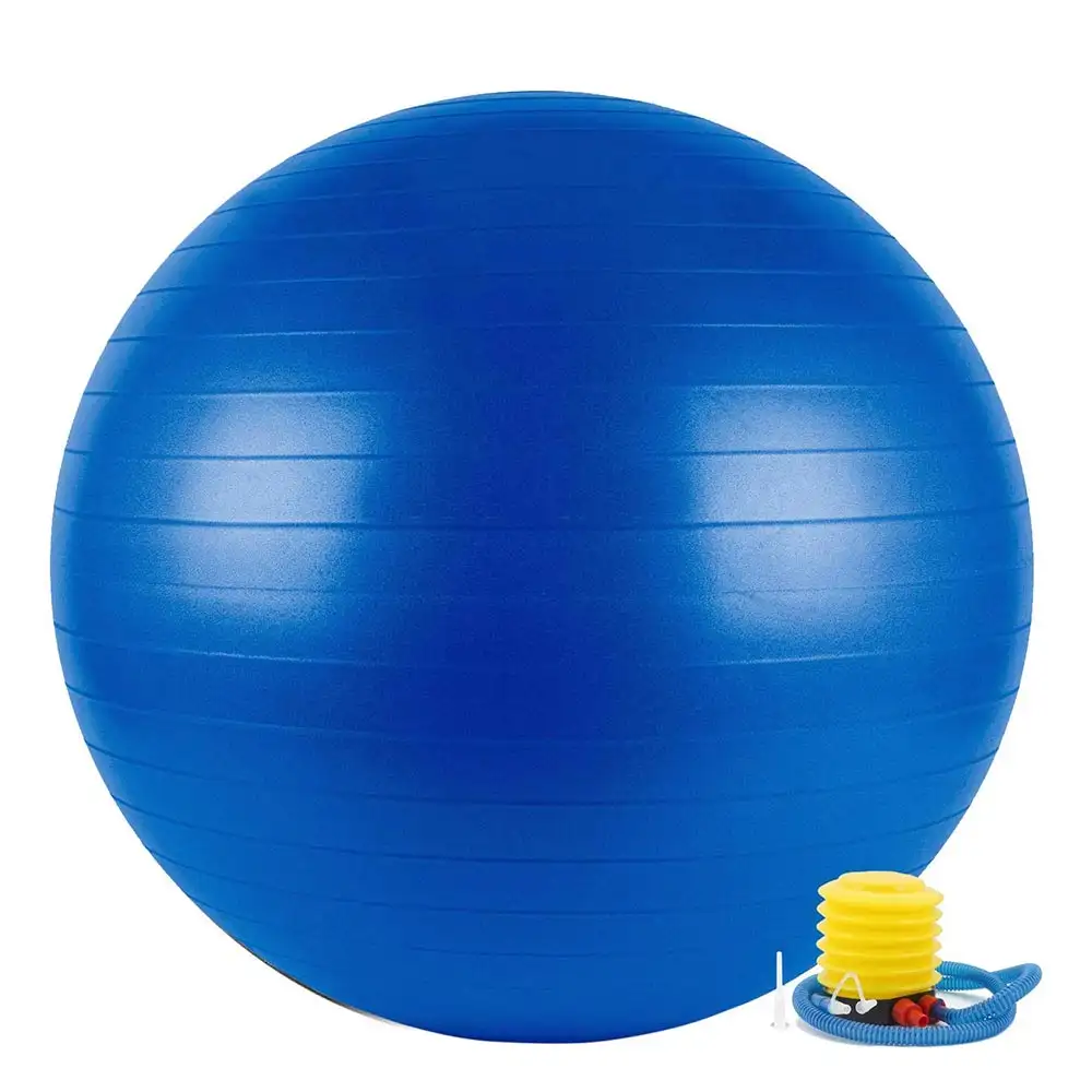 Fitsy Yoga Ball with Pump,  Blue  75 cm