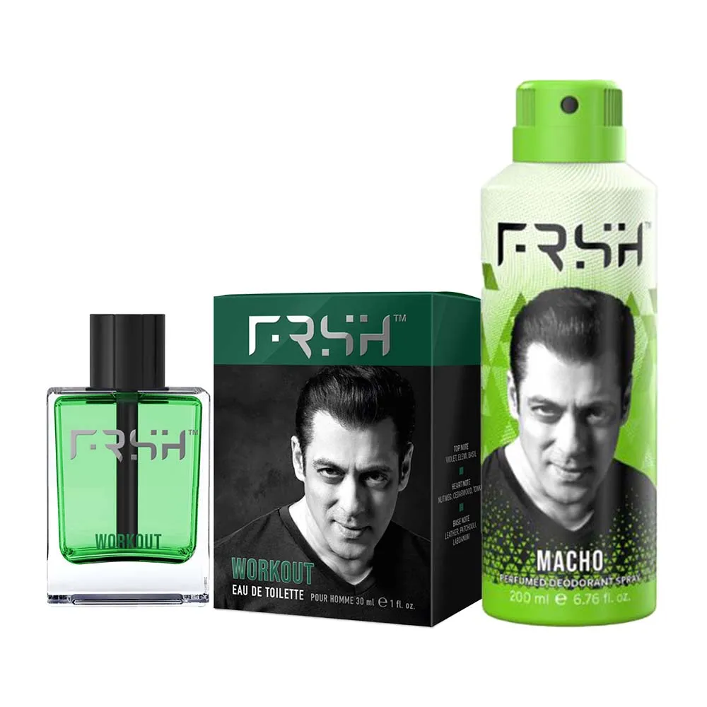 FRSH By Salman Khan Set Of Edt Workout & Deodorant Macho