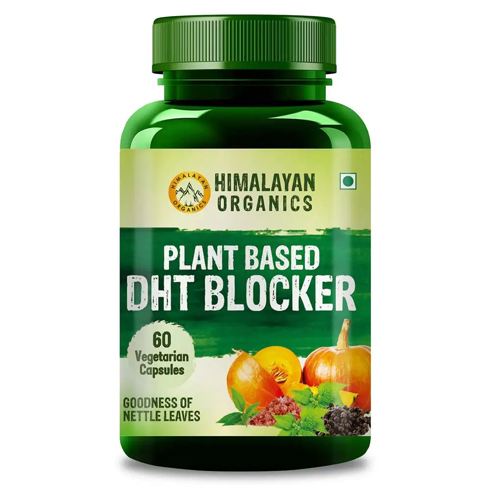 Himalayan Organics Plant Based DHT Blocker,  60 capsules