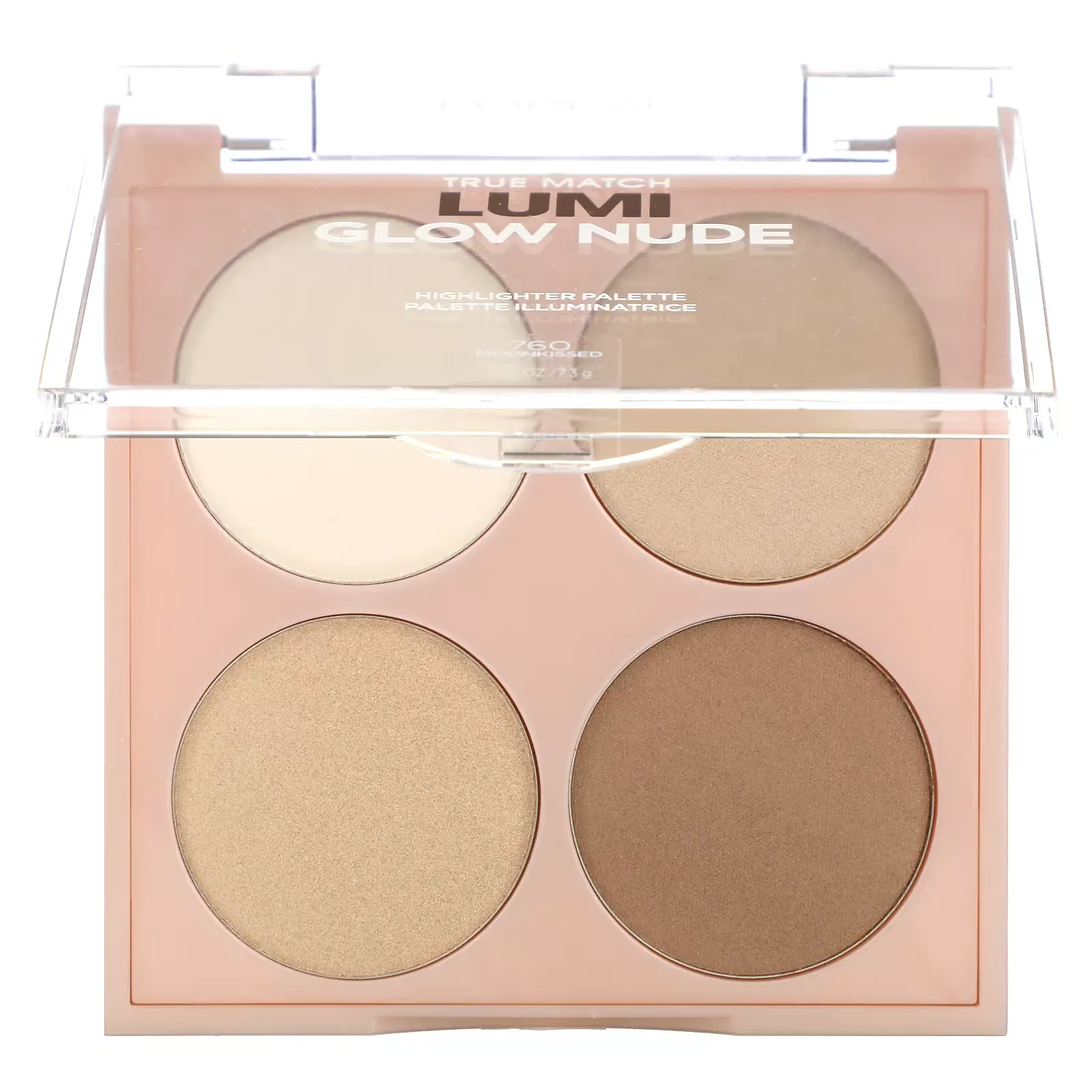 True Match Lumi Glow Nude Highlighter Palette, 760 Moonkissed, 0.26 oz (7.3 g)