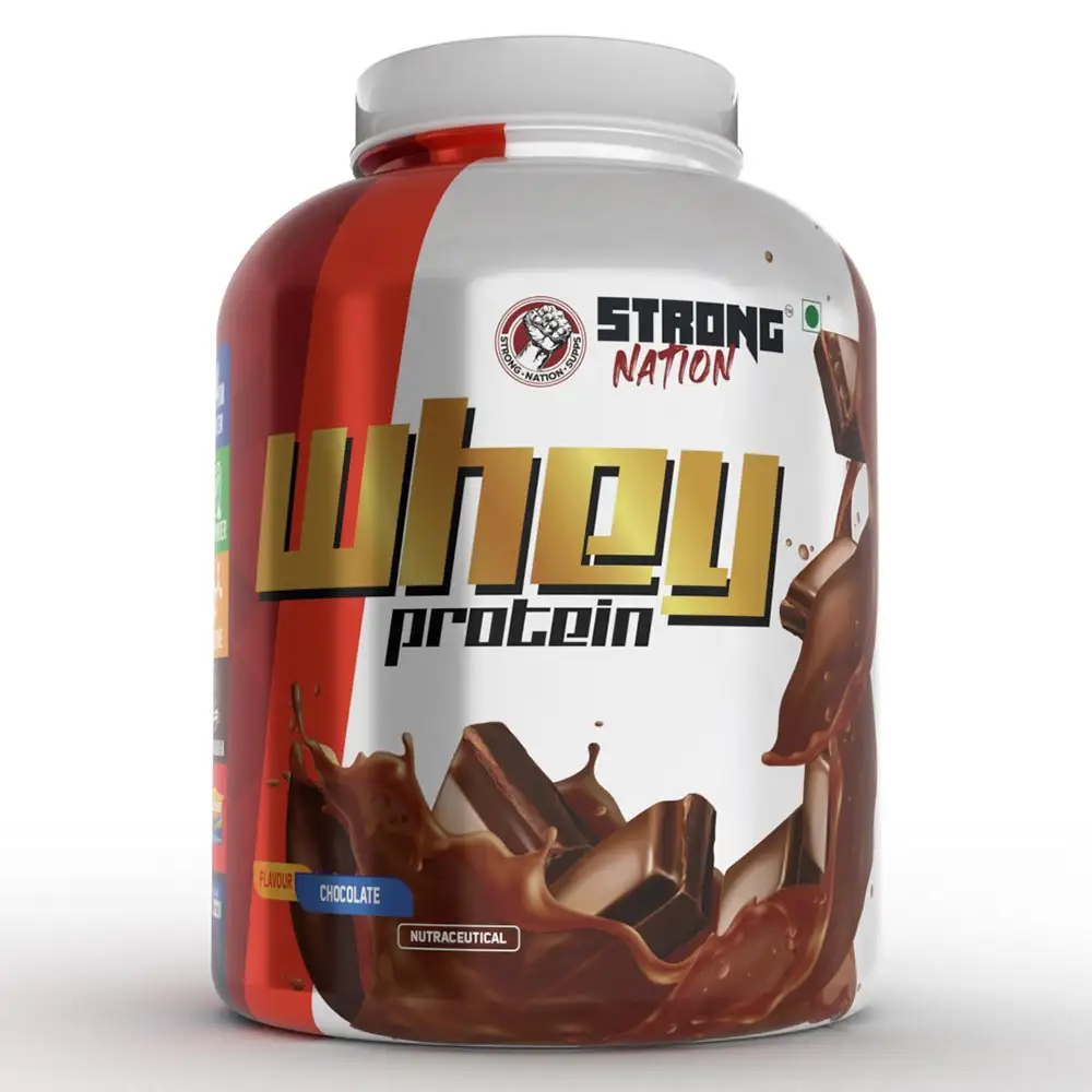 Strong Nation Supps Whey Protein,  4.4 lb  Chocolate