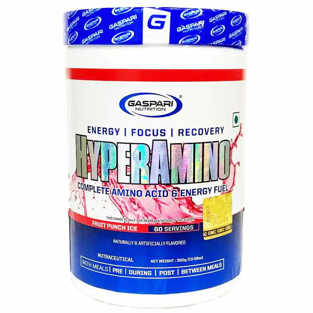 Gaspari Nutrition Hyper Amino,  0.66 lb  60 Servings  Fruit Punch Ice