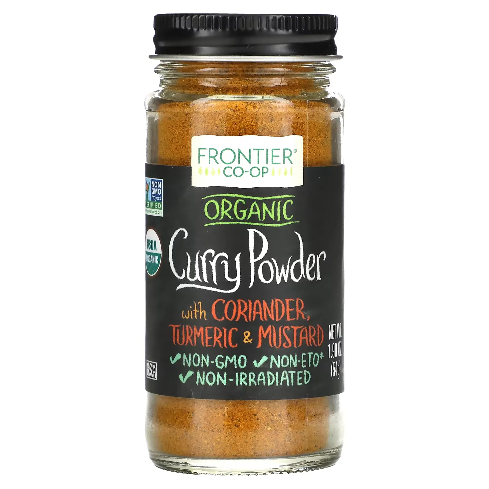 Organic Curry Powder, With Coriander, Turmeric & Mustard, 1.90 oz (54 g)