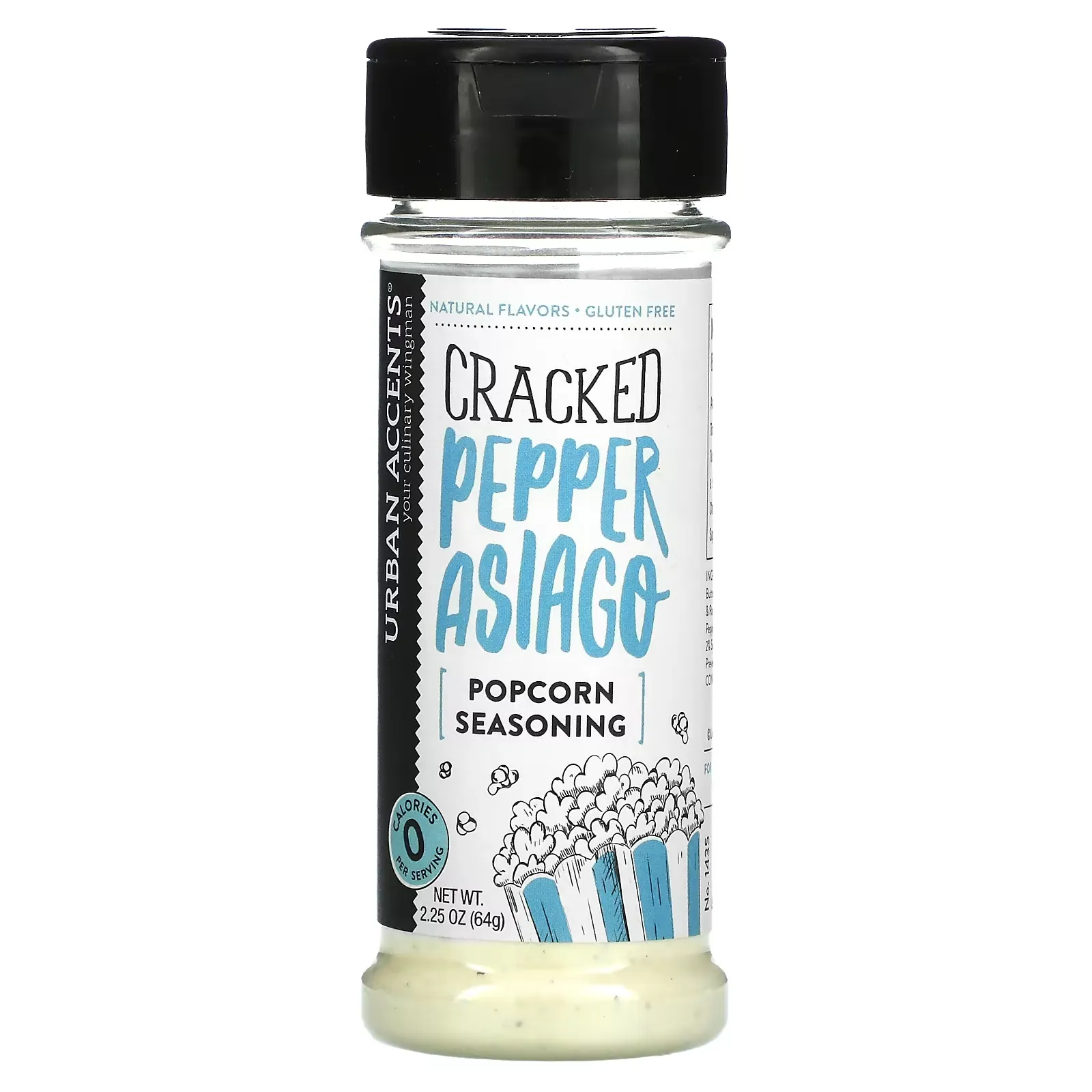 Popcorn Seasoning, Cracked Pepper Asiago, 2.25 oz (64 g)