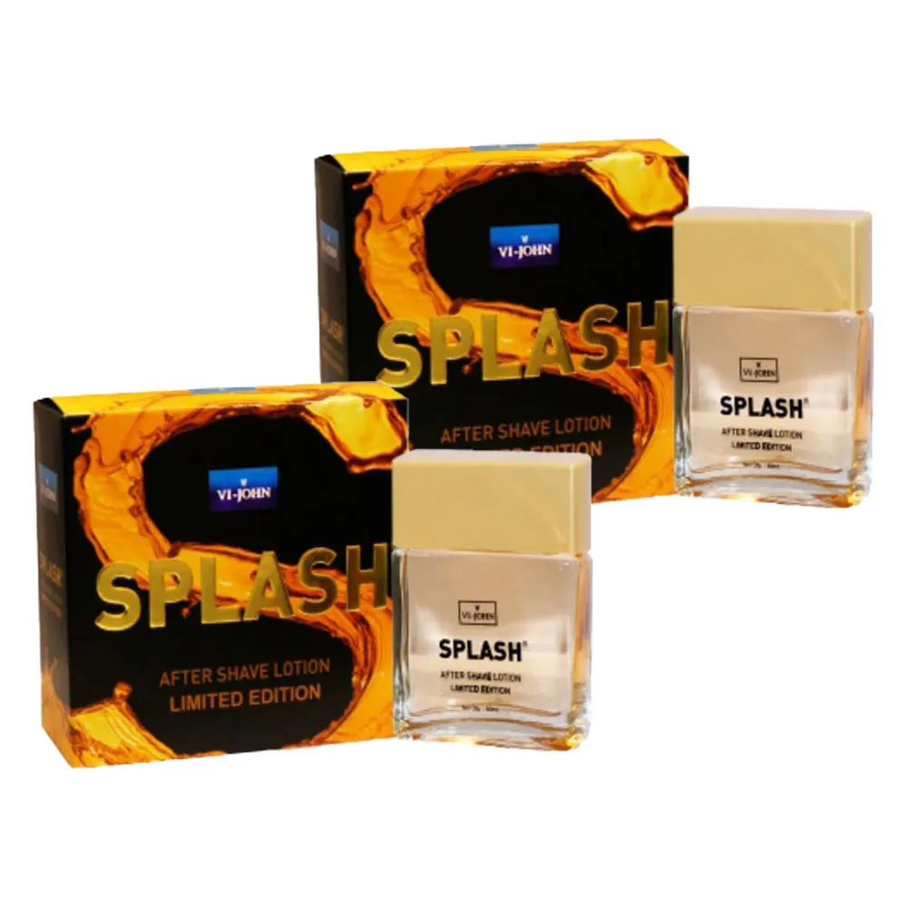 VI-JOHN After Shave Lotion Limited Edition Splash - Pack of 2