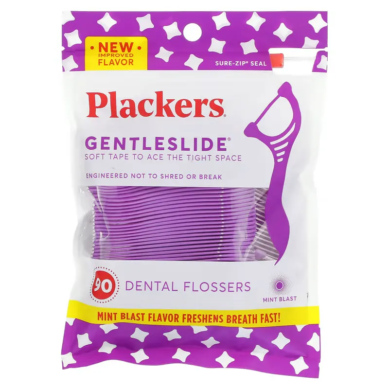 Gentleslide, Dental Flossers, Mint Blast, 90 Count