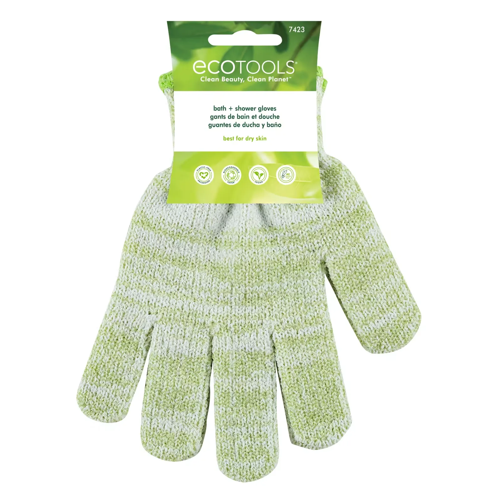 Bath + Shower Gloves, 1 Pair