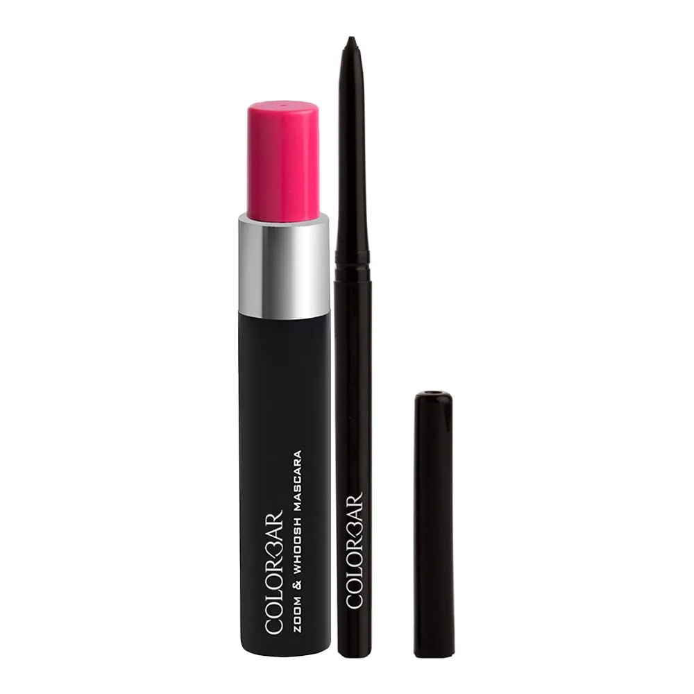 Colorbar Mesmereyes Kajal + Mascara - Black Sin Combo