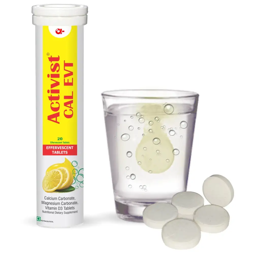 Activist Cal EVT,  20 tablet(s)  Lemon