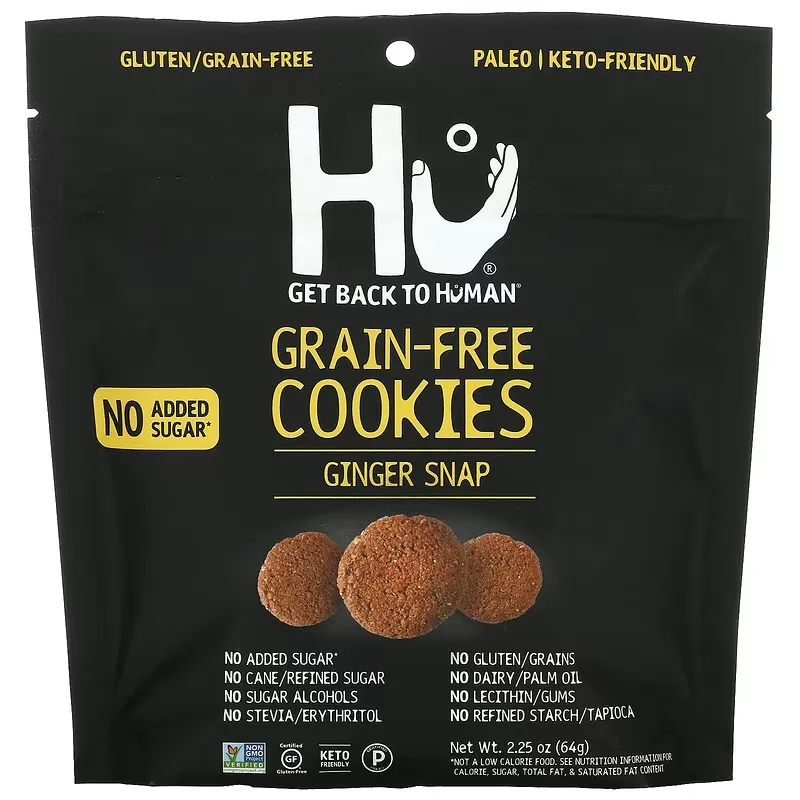 Grain-Free Cookies, Ginger Snap, 2.25 oz (64 g)