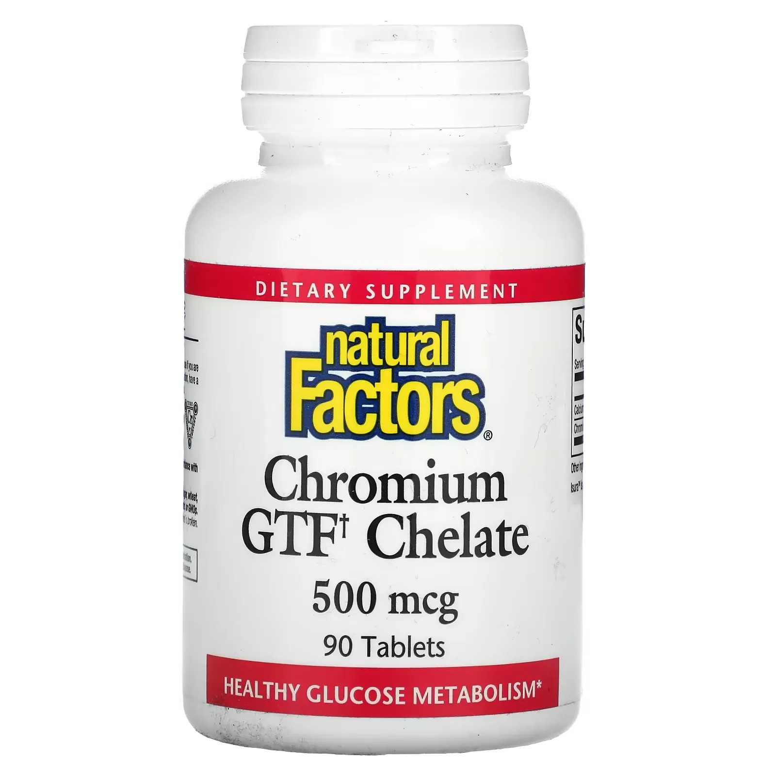 Chromium GTF Chelate, 500 mcg, 90 Tablets