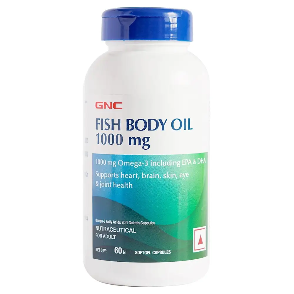 GNC Fish Body Oils (1000 mg),  60 softgels