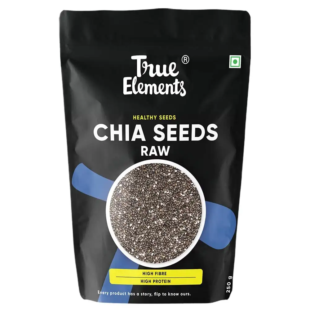 True Elements Chia Raw Seeds,  0.250 kg  Unflavoured