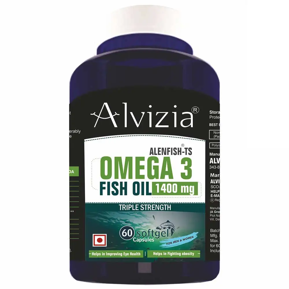 Alvizia Alenfish-TS Omega 3 Fish Oil 1400mg,  60 softgels