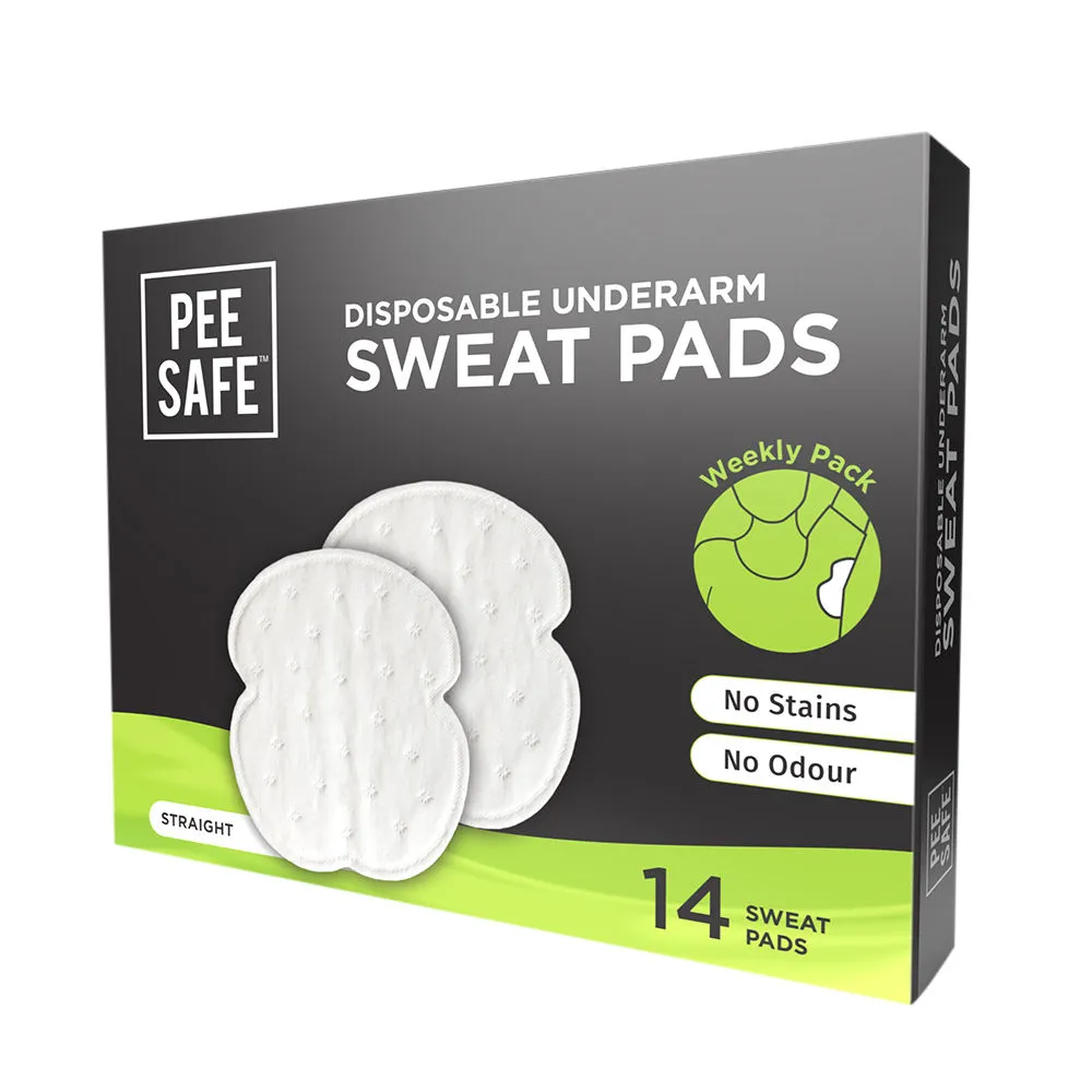 Pee Safe Disposable Underarm Straight Sweat Pads