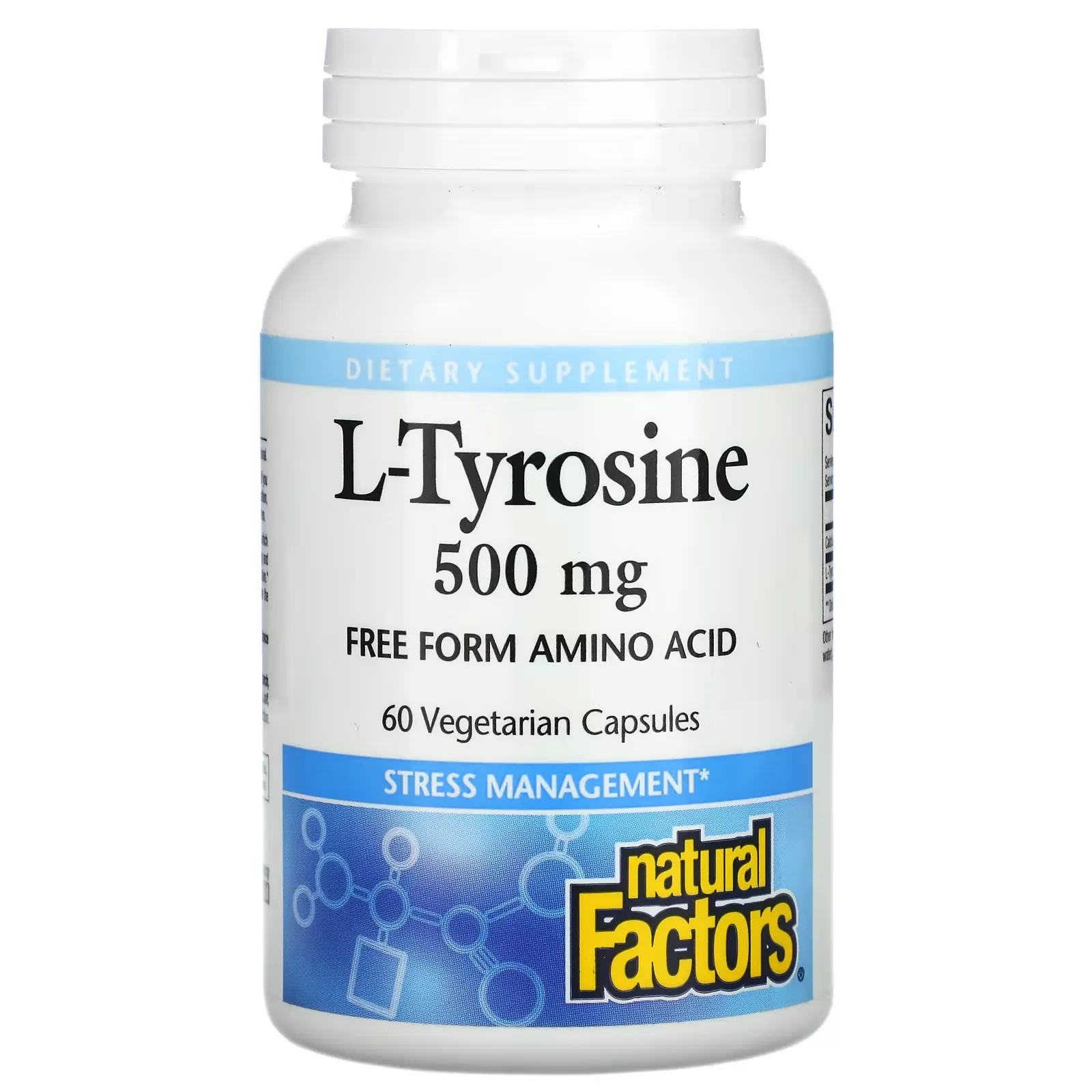 L-Tyrosine, 500 mg, 60 Vegetarian Capsules