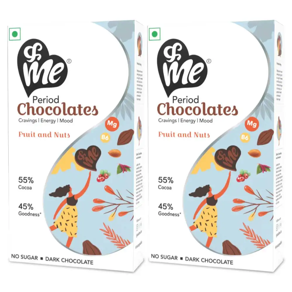 &Me Period Chocolates,  6 Piece(s)/Pack  Fruit and Nuts (Pack of 2)