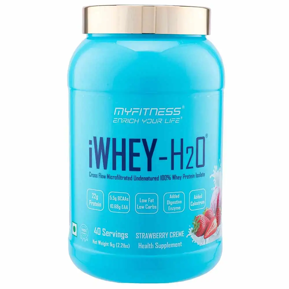 Myfitness iWHEY- H2O,  2.2 lb  Strawberry Creme