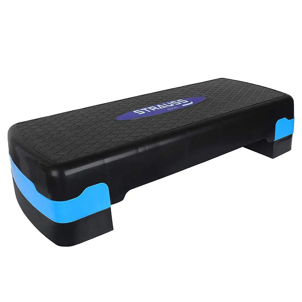 Strauss Aerobic Stepper,  Black and Blue  68 cm