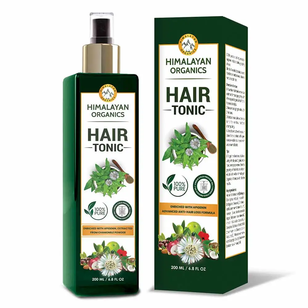 Himalayan Organics Hair Tonic,  200 ml  Contains Apigenin Extracted from Chamomile Flower