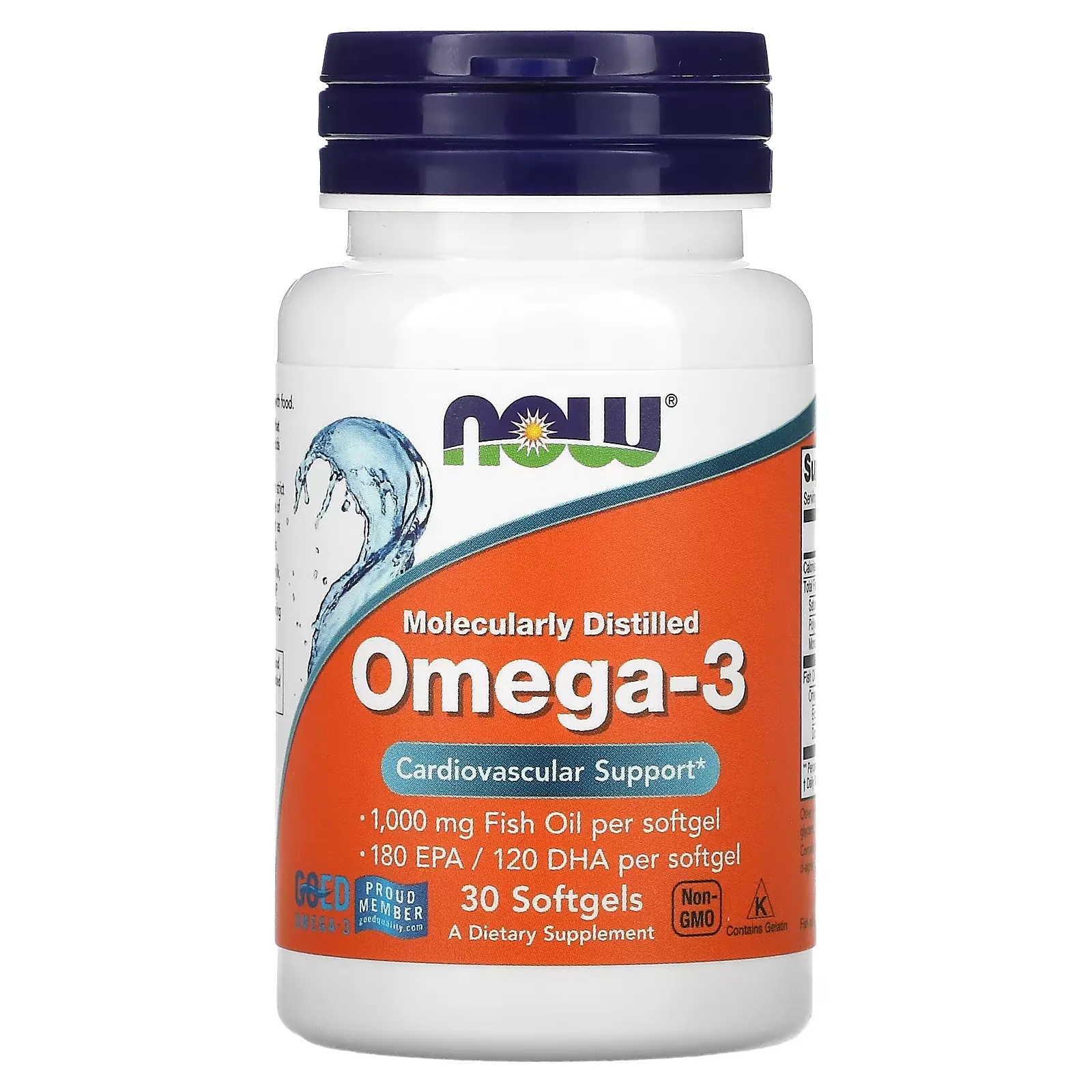 Omega-3, 180 EPA / 120 DHA, 30 Softgels