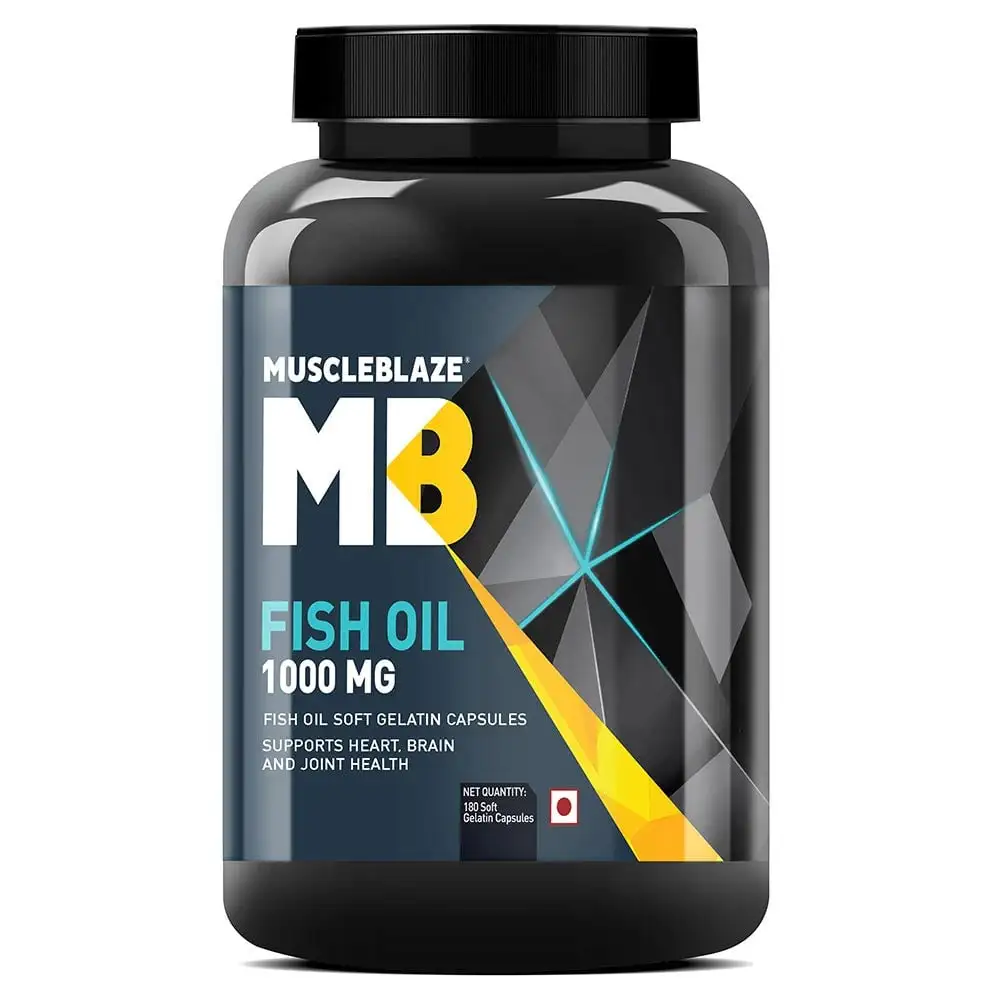 MuscleBlaze Fish Oil (1000 mg) OP,  180 softgels