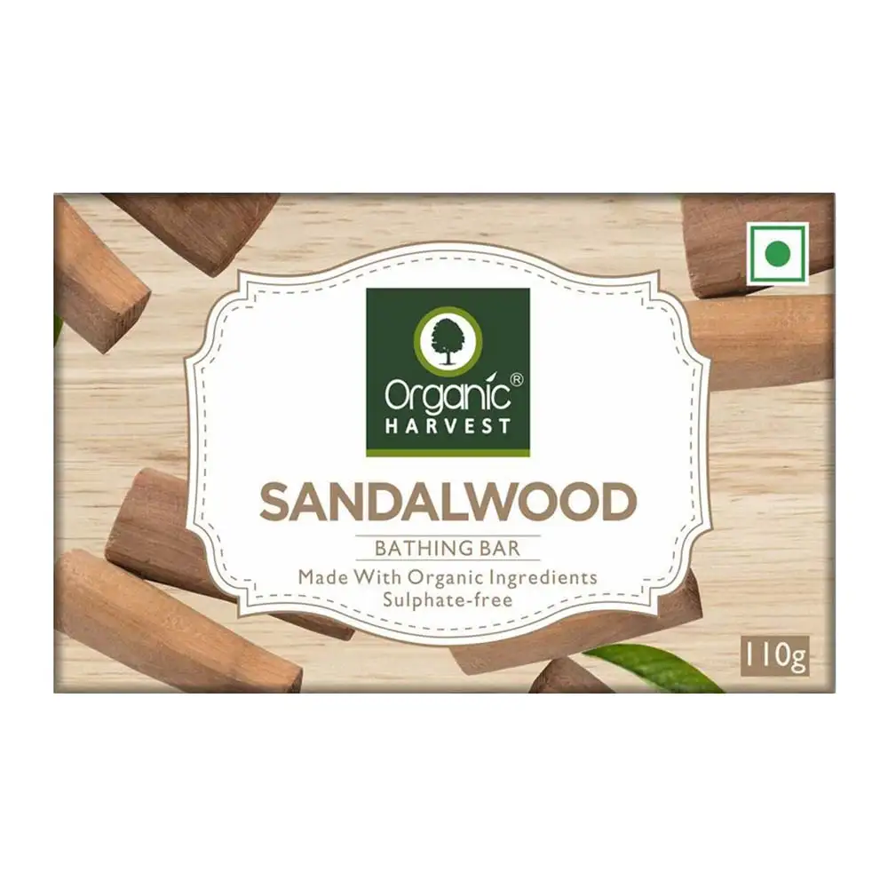 Organic Harvest Bathing Bar,  110 g  Sandalwood