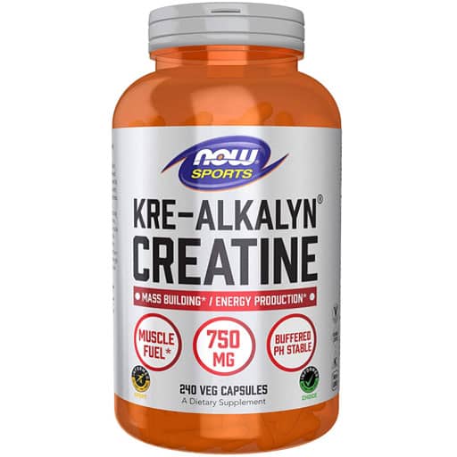 NOW Kre Alkalyn Creatine - 750 mg - 240 Veg Caps