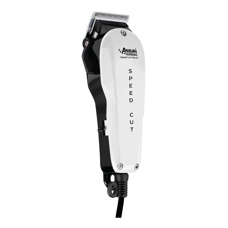 Asbah Speed Cut Clipper Hair & Beard Trimmer Corded Trimmer With 8 Guide Comb