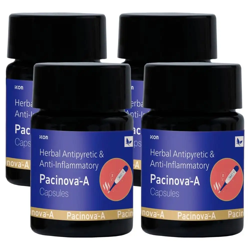 Pacinova-A Antipyretic & Anti-Inflammatory (Pack of 4),  10 capsules