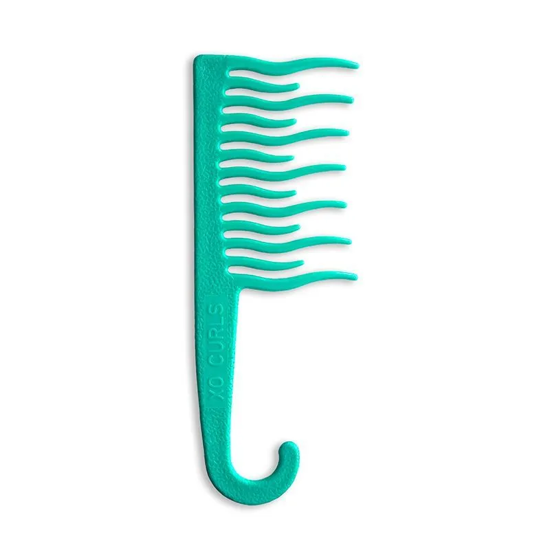 XO Curls Shower Detangling Comb - Green