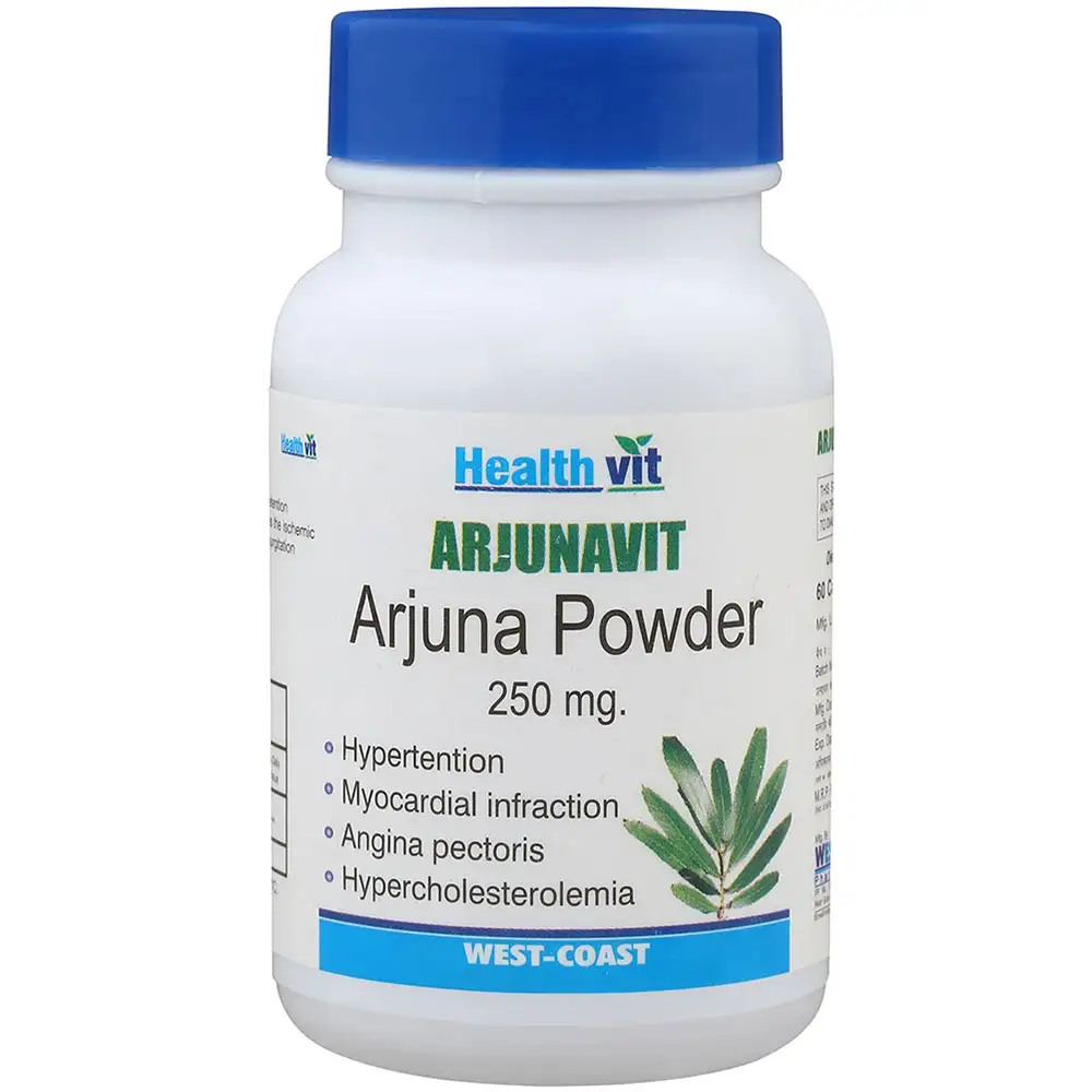 Healthvit Arjunavit Arjuna Powder (250mg),  60 capsules