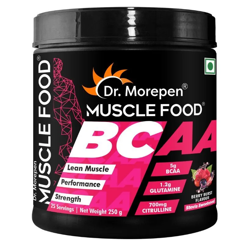 Dr. Morepen Muscle Food Bcaa For Lean Muscle & Strength - Berry Burst