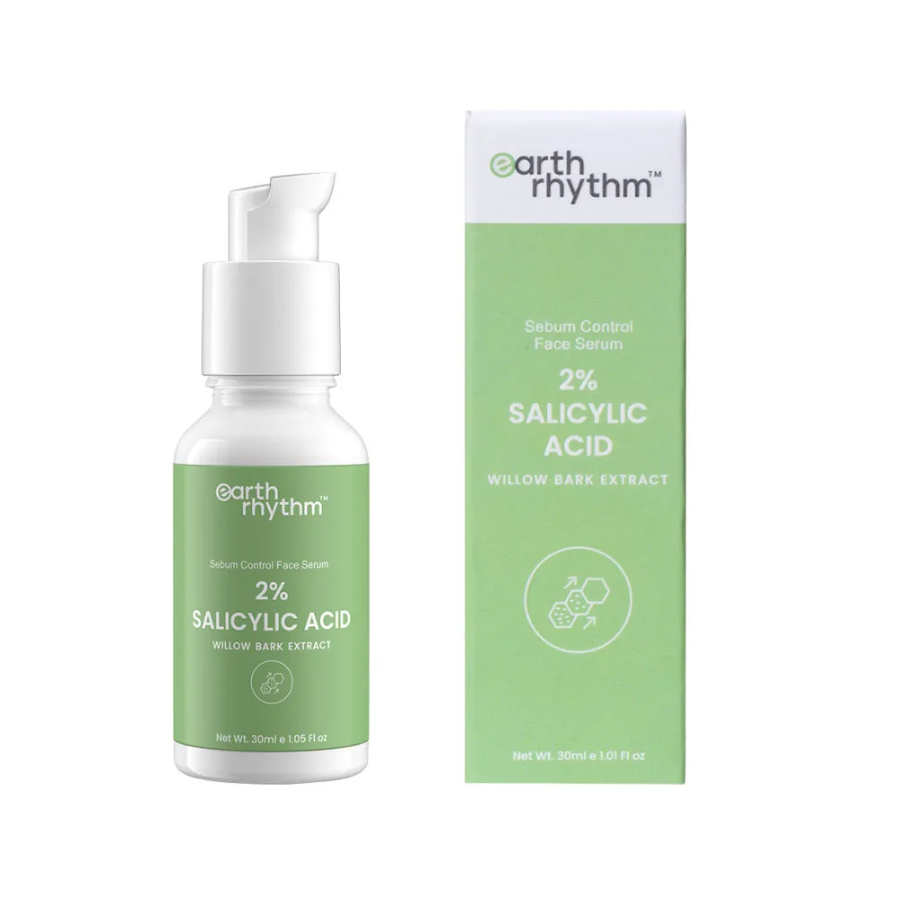 Earth Rhythm 2% Salicylic Acid Willow Bark Extract Sebum Control Serum