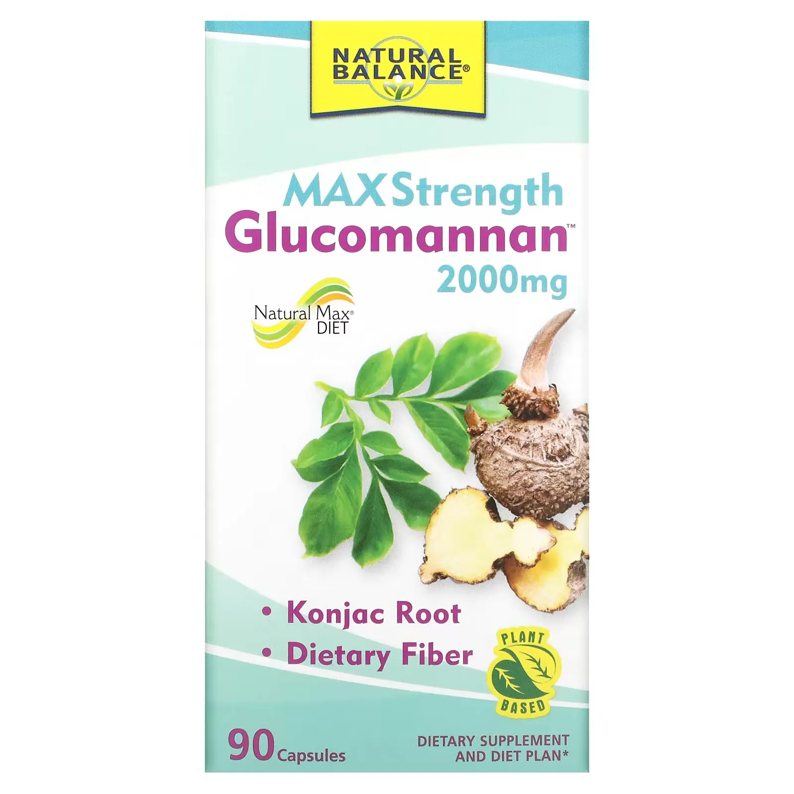 Glucomannan, Maximum Strength, 666 mg, 90 Capsules