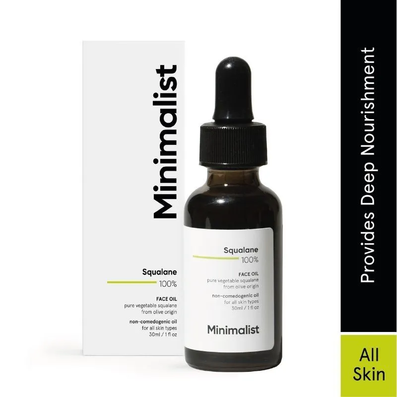 Minimalist 100% Squalane Facial Oil For Moisturizing & Reducing Fine Lines