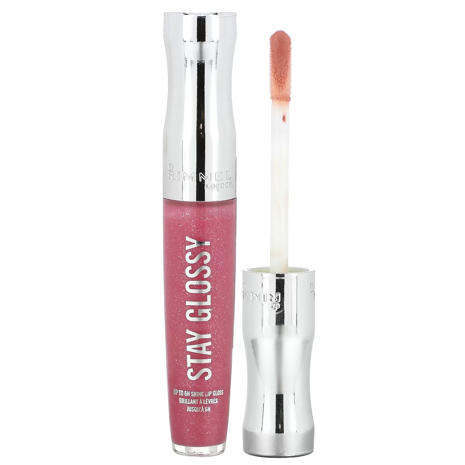 Stay Glossy Lip Gloss, 160 Stay My Rose, 0.18 fl oz (5.5 ml)