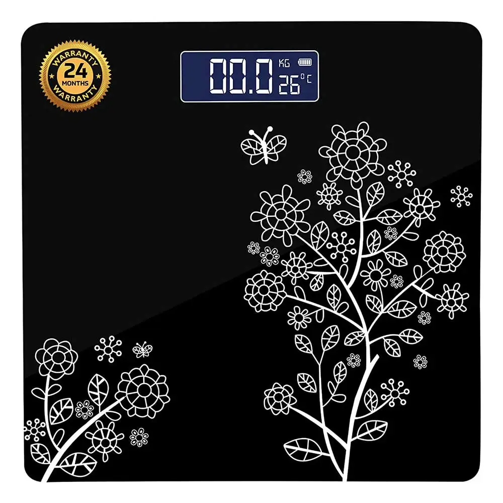 beatXP Floral Weighing Scale,  Black