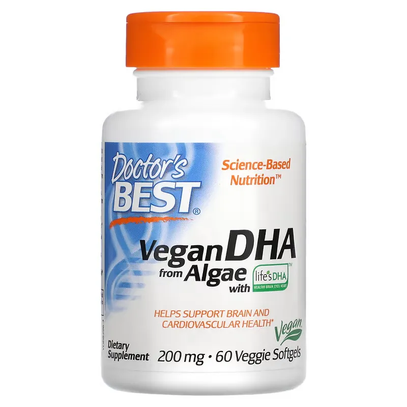 Vegan DHA from Algae with Life's DHA, 200 mg, 60 Veggie Softgels