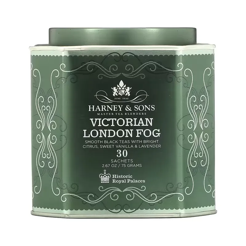 Victorian London Fog, Smooth Black Tea With Bright Citrus, Sweet Vanilla & Lavender, 30 Sachets, 2.67 oz (75 g)