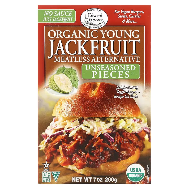 Organic Young Jackfruit, Unseasoned Pieces, 7 oz (200 g)