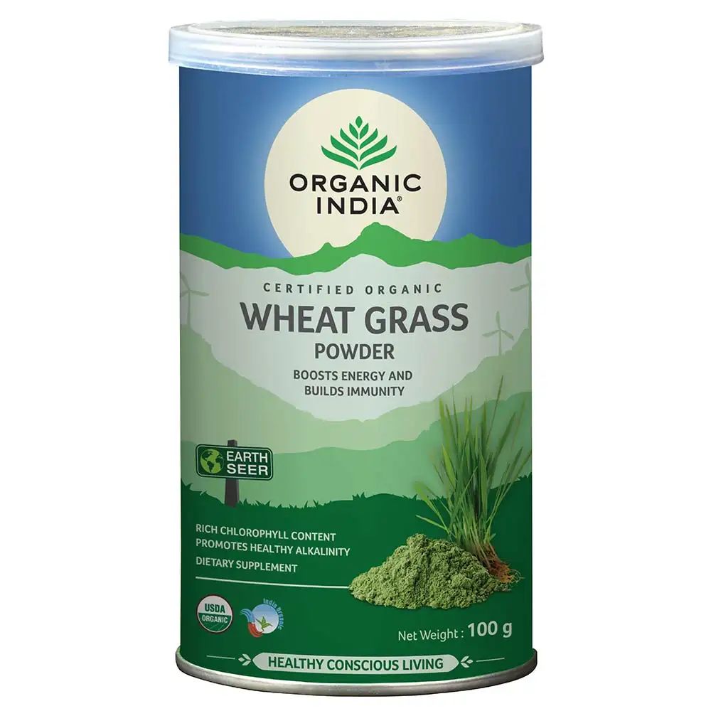 Organic India Wheat Grass Powder,  100 g