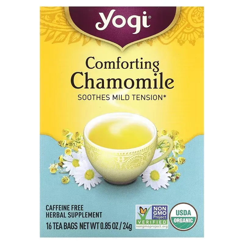 Comforting Chamomile, Caffeine Free, 16 Tea Bags, .85 oz (24 g)